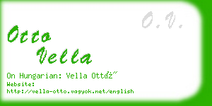 otto vella business card